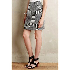 HD in Paris Geomaze Skirt in Black & White - sz Medium